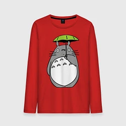 Мужской лонгслив Totoro с зонтом