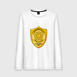 Лонгслив хлопковый мужской Полиция Спрингфилда, цвет: белый