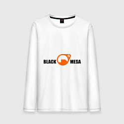 Лонгслив хлопковый мужской Black Mesa: Logo, цвет: белый