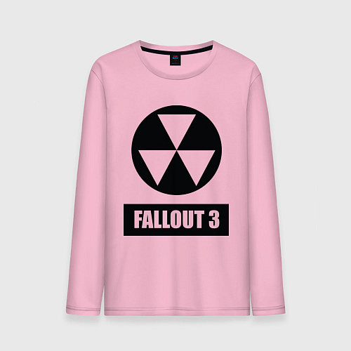 Мужской лонгслив Fallout 3 / Светло-розовый – фото 1