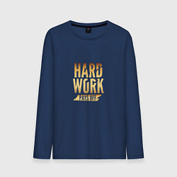 Мужской лонгслив Hard Work: Gold