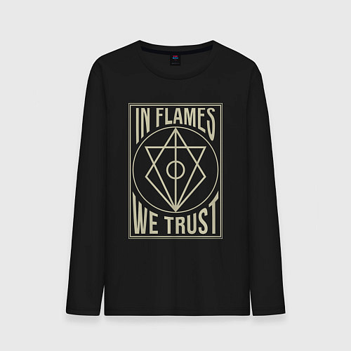 Мужской лонгслив In Flames: We Trust / Черный – фото 1