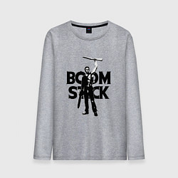 Лонгслив хлопковый мужской Evil Dead: Boom Stack, цвет: меланж