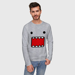 Лонгслив хлопковый мужской Domo!, цвет: меланж — фото 2
