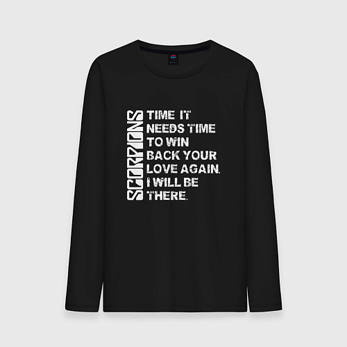 Мужской лонгслив Scorpions - Still loving you / Черный – фото 1