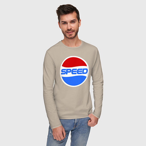 Мужской лонгслив Pepsi Speed / Миндальный – фото 3