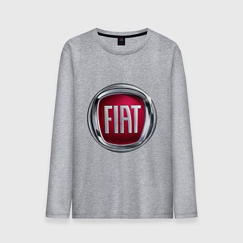 Мужской лонгслив FIAT logo / Меланж – фото 1