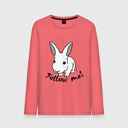 Мужской лонгслив Rabbit: follow me