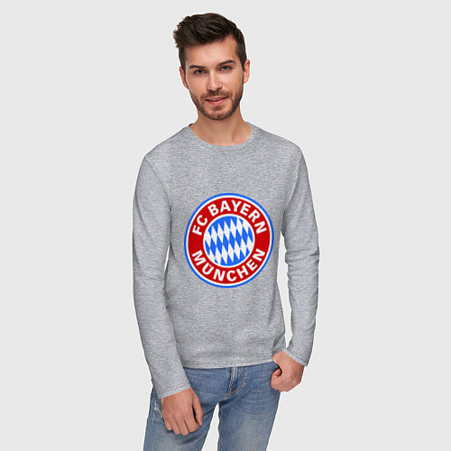Мужской лонгслив Bayern Munchen FC / Меланж – фото 3