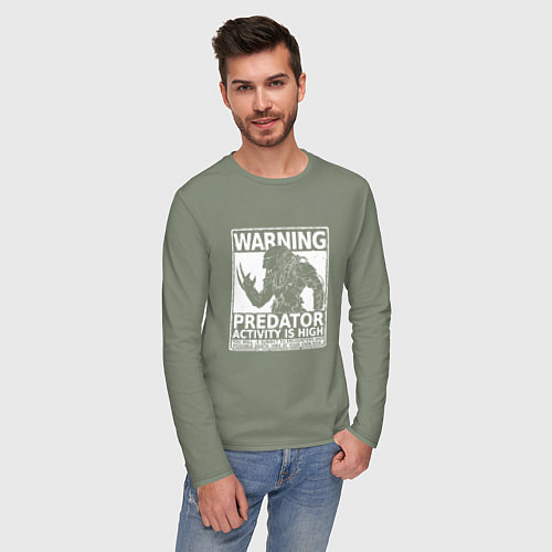 Мужской лонгслив Predator Activity is High / Авокадо – фото 3