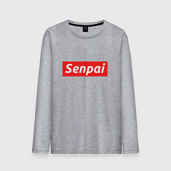 Лонгслив хлопковый мужской Senpai Supreme, цвет: меланж