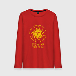 Лонгслив хлопковый мужской Praise The Sun, цвет: красный