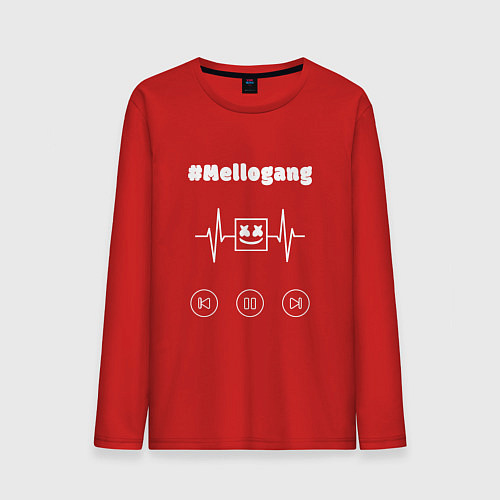 Мужской лонгслив Marshmello: Mellogang / Красный – фото 1