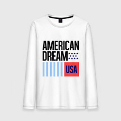 Лонгслив хлопковый мужской American Dream, цвет: белый