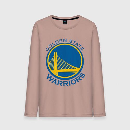 Мужской лонгслив Golden state Warriors / Пыльно-розовый – фото 1