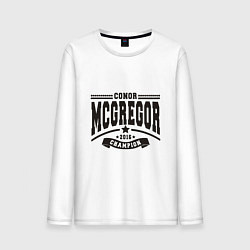 Лонгслив хлопковый мужской Conor McGregor: Champion 2016, цвет: белый