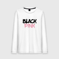Лонгслив хлопковый мужской Black Pink Graffiti, цвет: белый