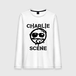 Лонгслив хлопковый мужской HU: Charlie Scene, цвет: белый
