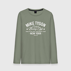 Лонгслив хлопковый мужской Mike Tyson: Boxing Club, цвет: авокадо