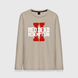 Лонгслив хлопковый мужской RDR II, цвет: миндальный