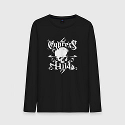 Лонгслив хлопковый мужской Cypress Hill, цвет: черный