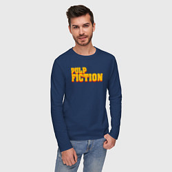 Лонгслив хлопковый мужской Pulp Fiction, цвет: тёмно-синий — фото 2