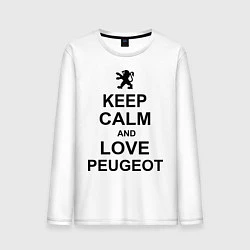 Мужской лонгслив Keep Calm & Love Peugeot