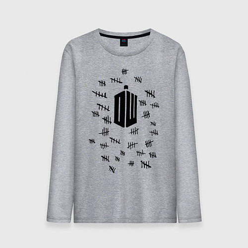 Мужской лонгслив Doctor Who: Days / Меланж – фото 1