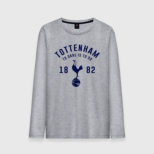 Мужской лонгслив FC Tottenham 1882 / Меланж – фото 1