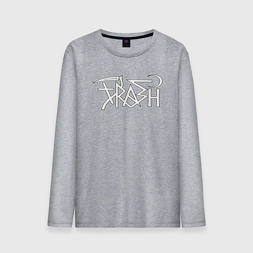 Мужской лонгслив Trash gang / Меланж – фото 1