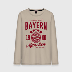 Лонгслив хлопковый мужской Bayern Munchen 1900, цвет: миндальный