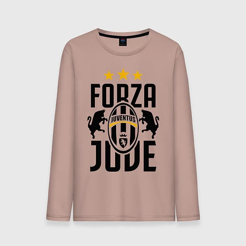 Мужской лонгслив Forza Juve / Пыльно-розовый – фото 1