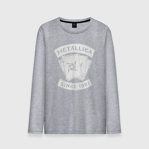 Мужской лонгслив Metallica Since 1981 / Меланж – фото 1