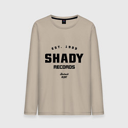 Лонгслив хлопковый мужской Shady records, цвет: миндальный