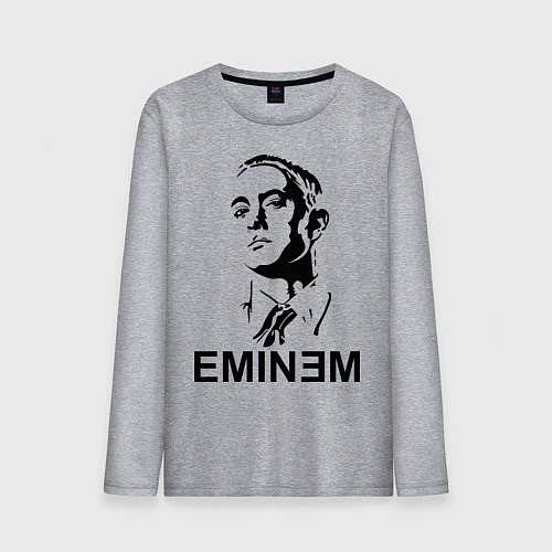 Мужской лонгслив Эминем / Меланж – фото 1