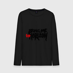 Лонгслив хлопковый мужской Bring me the horizon, цвет: черный