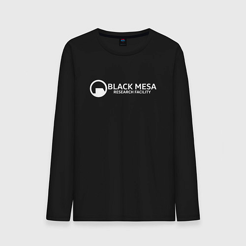 Мужской лонгслив Black Mesa: Research Facility / Черный – фото 1