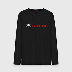 Лонгслив хлопковый мужской TOYOTA, цвет: черный