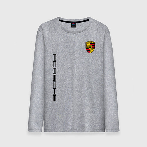 Мужской лонгслив PORSCHE / Меланж – фото 1
