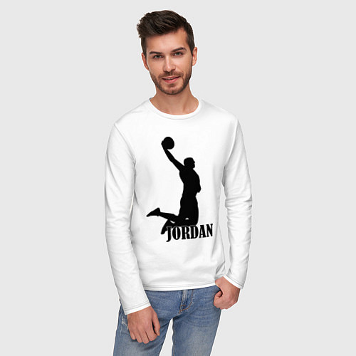 Мужской лонгслив Jordan Basketball / Белый – фото 3