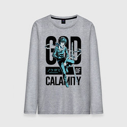 Лонгслив хлопковый мужской God of Calamity, цвет: меланж