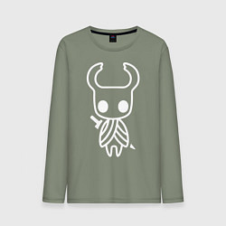 Лонгслив хлопковый мужской Hollow Knight: Minimalism, цвет: авокадо