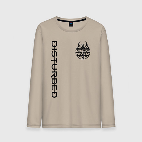 Мужской лонгслив DISTURBED / Миндальный – фото 1
