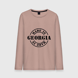 Лонгслив хлопковый мужской Made in Georgia (сделано в Грузии), цвет: пыльно-розовый