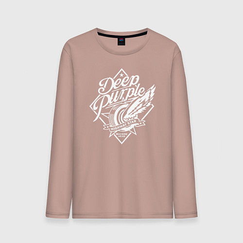 Мужской лонгслив Deep Purple: Machine Head / Пыльно-розовый – фото 1