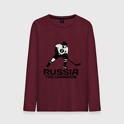 Мужской лонгслив Russia: Hockey Champion