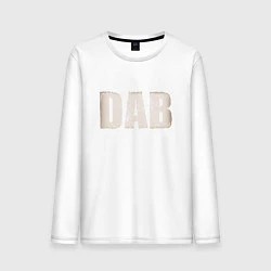 Лонгслив хлопковый мужской DAB, цвет: белый