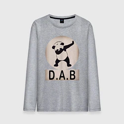 Лонгслив хлопковый мужской DAB Panda, цвет: меланж