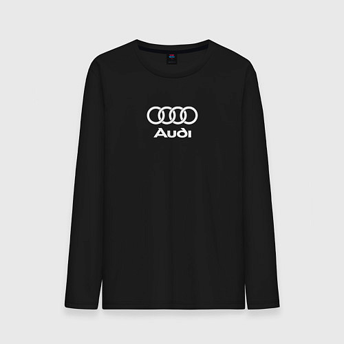 Мужской лонгслив Audi Ауди / Черный – фото 1