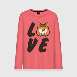 Мужской лонгслив Love Corgi